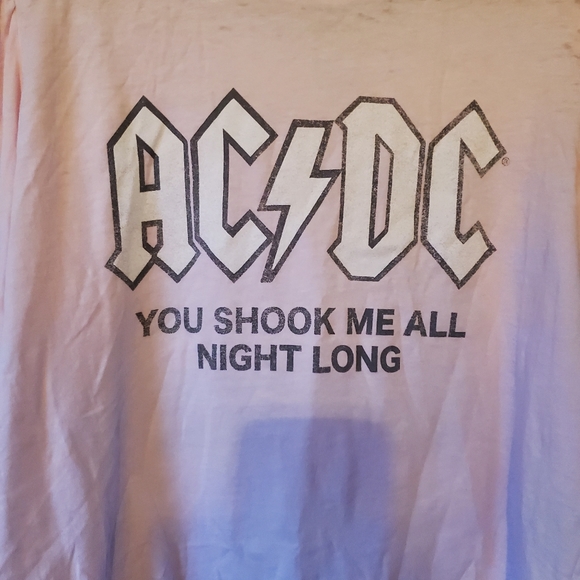 Recycled Karma AC/DC Shook Me All Night Long long sleeve tee - Picture 8 of 9